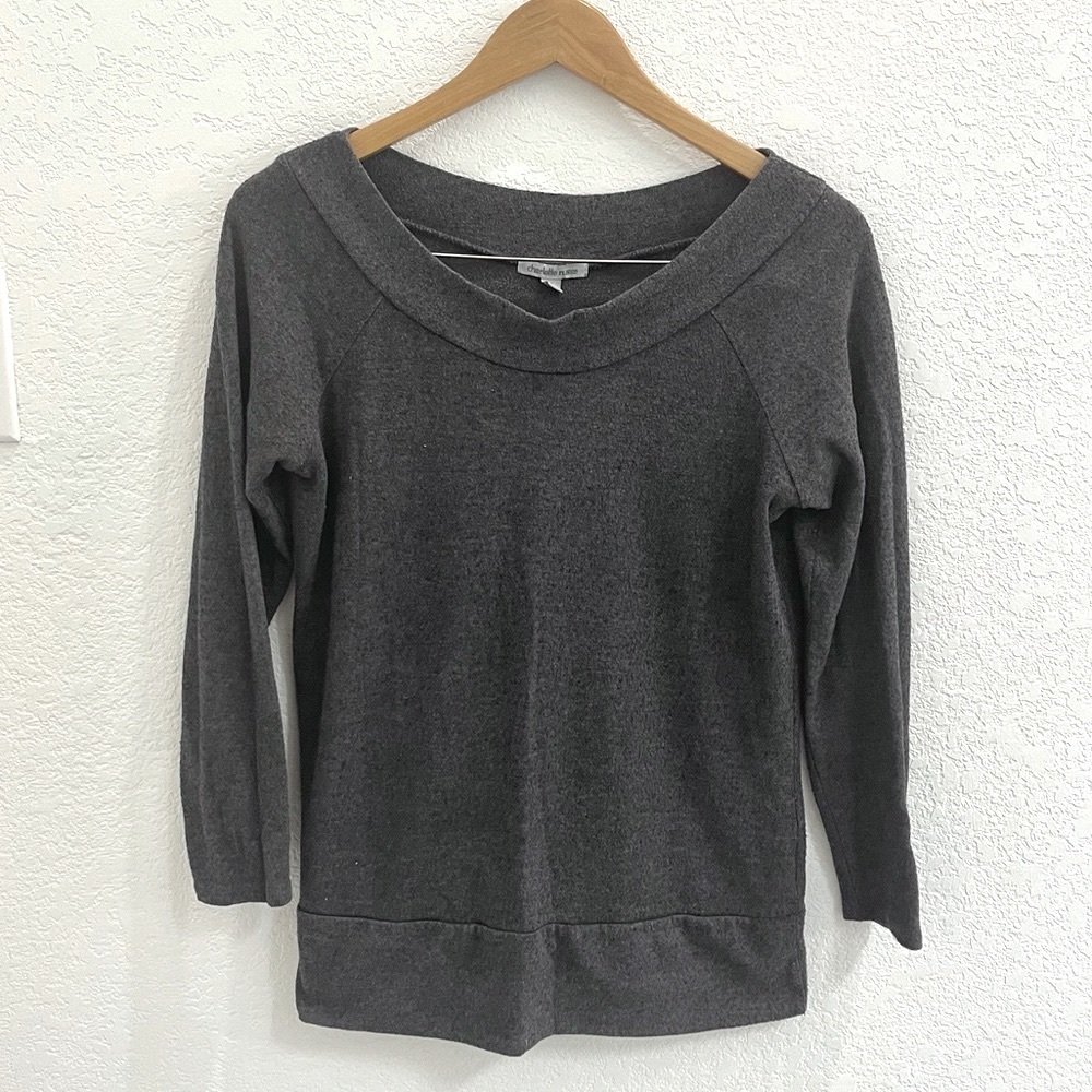 Charlotte Russe Medium Gray Sweatshirt